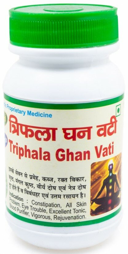 Трифала Гхан Вати Triphala Ghan Vati Adarsh