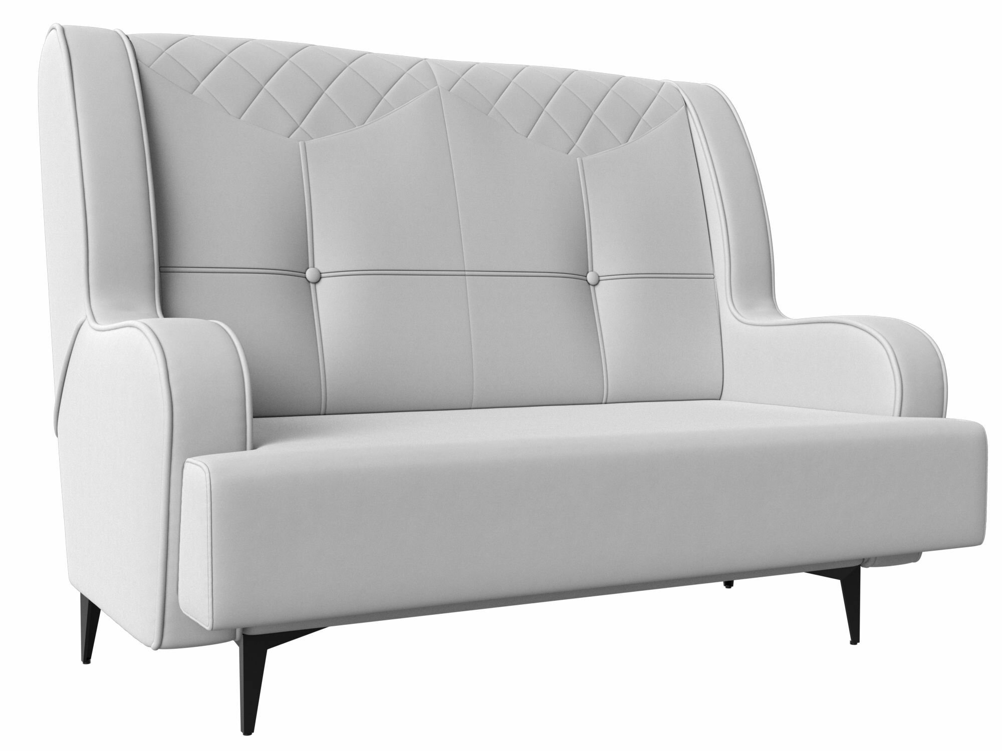 Прямой диван Неаполь 2-х местный, Экокожа, Модель 113184