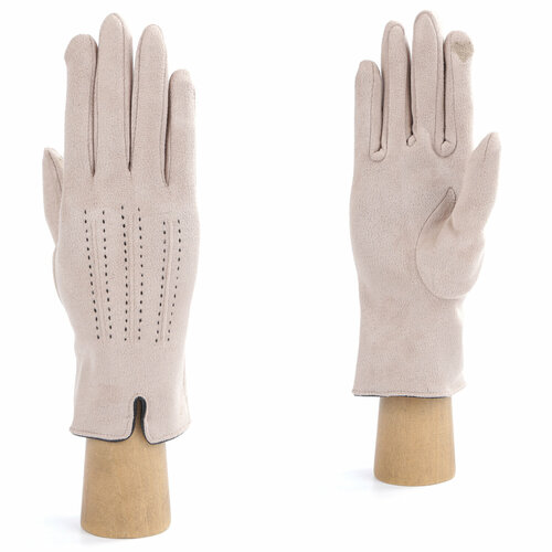 фото Перчатки fabretti, размер 7, бежевый