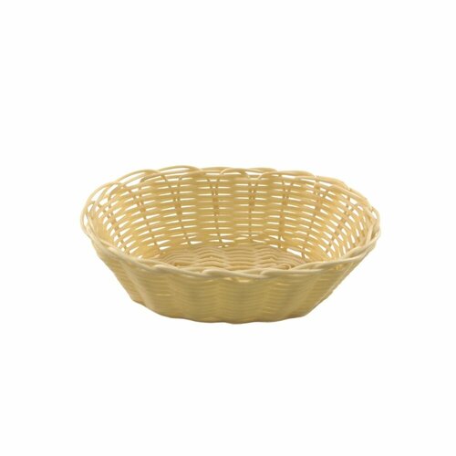 Корзина для хлеба 18x12x6 см бежевая полиротанг MGprof