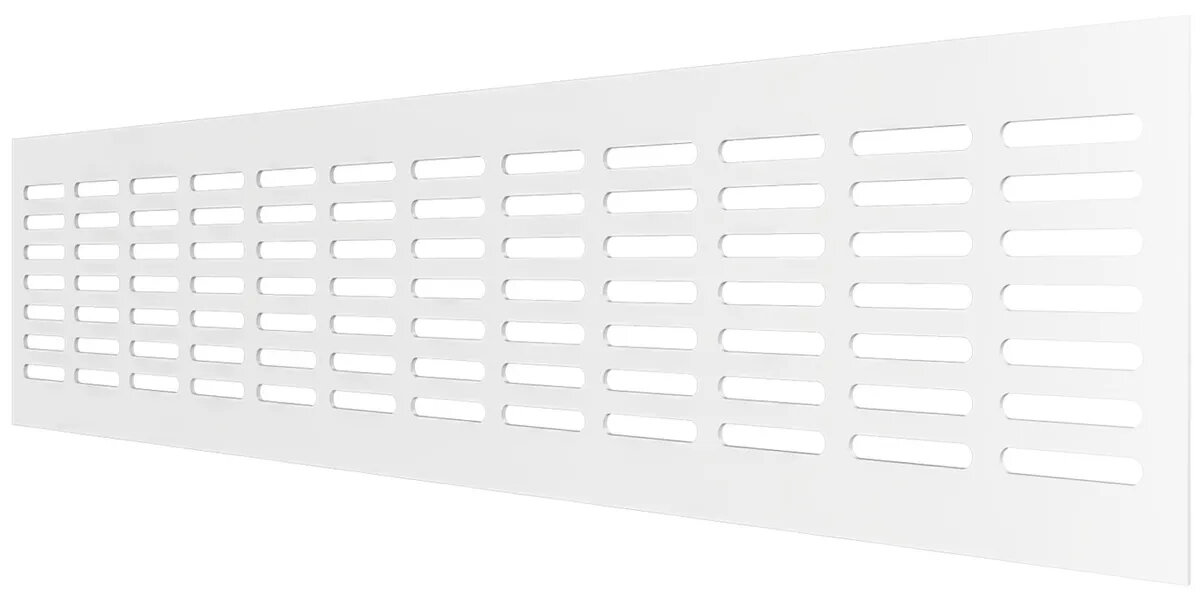 Алюминиевая вентиляционная решетка (60х300 мм; белая) MakTrade RA630 - фотография № 3