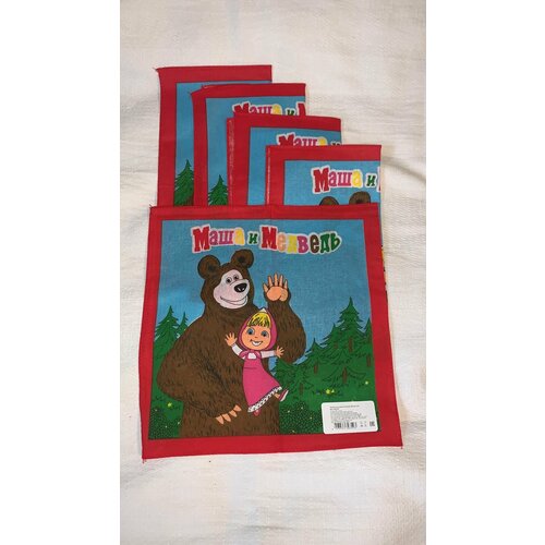 фото Носовой платок , фиолетовый, зеленый вайт коттон