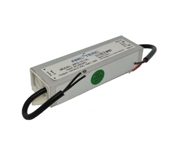 Блок питания ARCTEAC WPS-15-12L импульсный для светодиодной ленты 15Вт, 12В, 1.25А, IP67