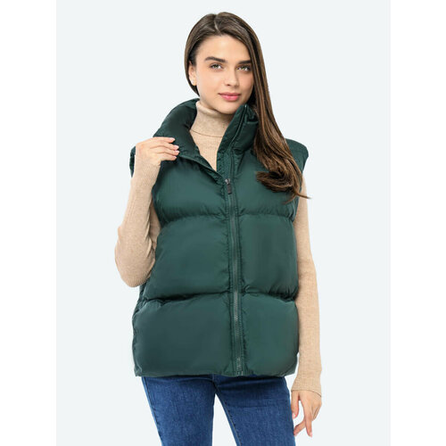 фото Жилет vitacci, размер 42-44, зеленый