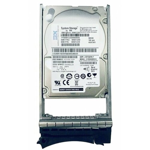 Жесткий диск IBM 00W1239 900Gb 10000 SAS 2,5 HDD