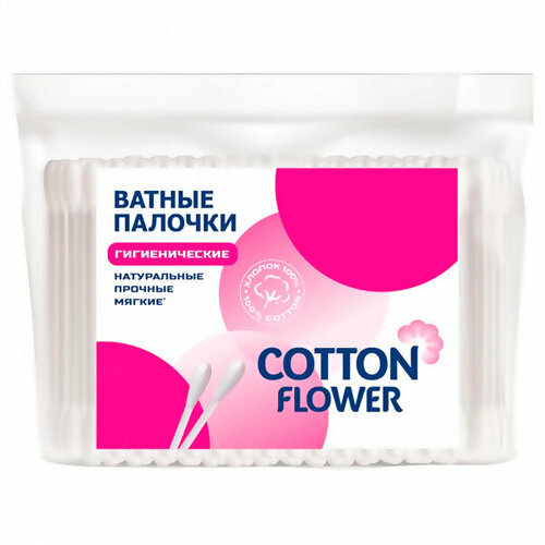 Ватные палочки Cotton Flower 100шт ПЭ