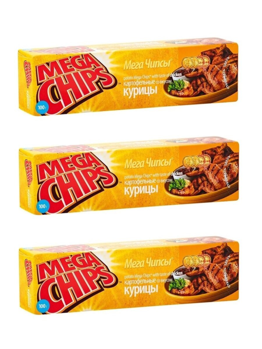 Чипсы Mega Chips Курица 100г х 3шт