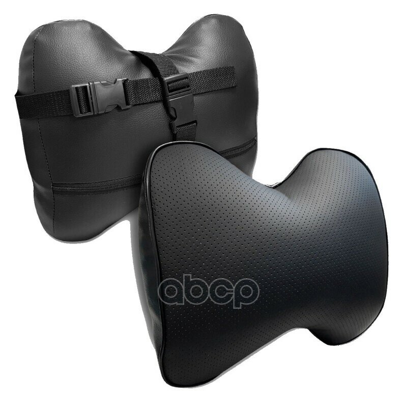 Изображение Подушка на подголовник 30х28 см эко-кожа черный "ZIPOWER" ZiPOWER арт. PM0470