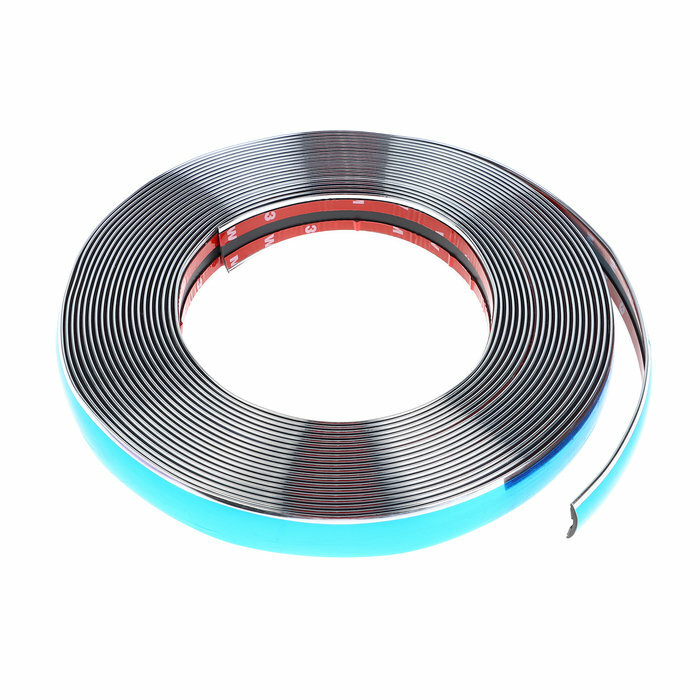 фото Профиль декоративный гибкий TORSO, хром, 25 мм, рулон 13 м