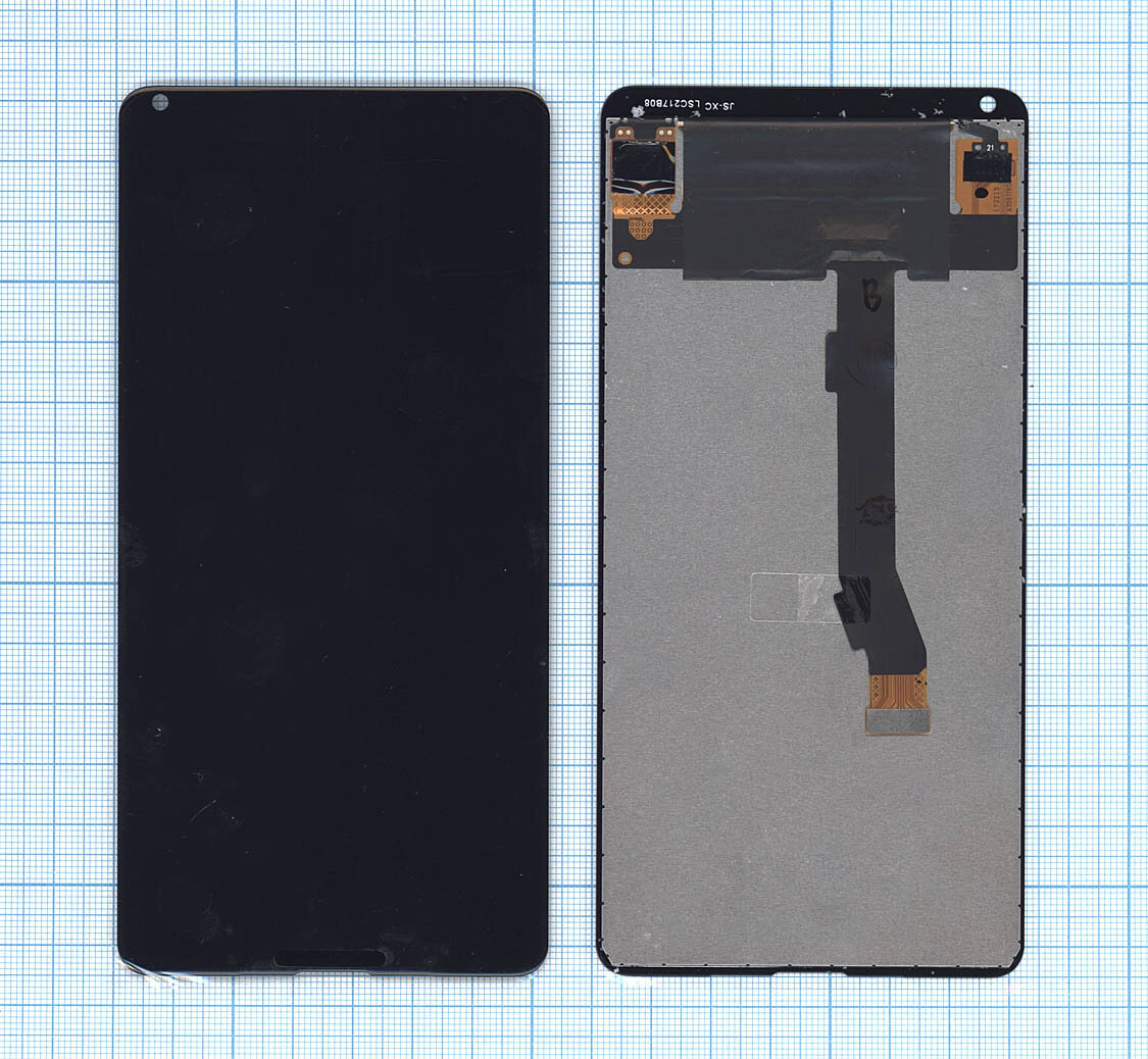 Дисплей (модуль) для телефона Xiaomi Mi Mix 2S, черный