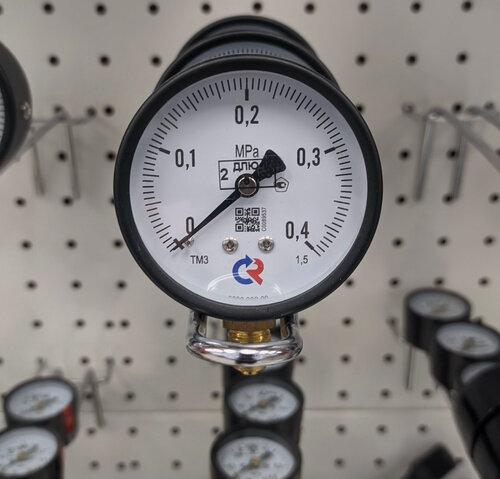 Изображение товара Манометр технический ТМ-310Р-0,4 МПа (4 бар), присоединение М12*1,5, поверка 02.2025 до 02.2027г.