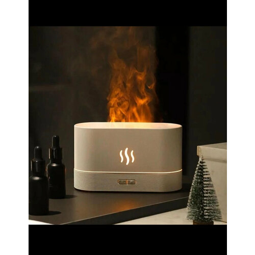 Увлажнитель воздуха с Аромадиффузором и LED-подсветкой с эффектом пламени Kosmik белая 114800₽