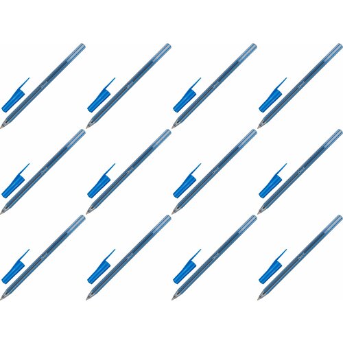 ICO Ручка шариковая неавтоматическая Orient, синий, 0,5 мм, 12 шт