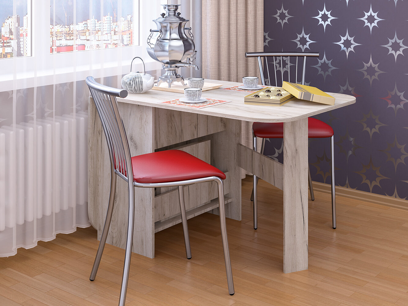 фото Стол-тумба СТ-8 Крафт серый