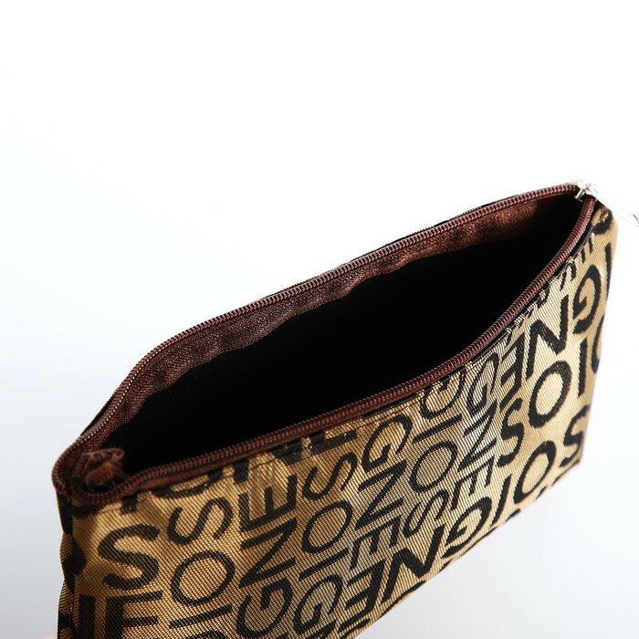 Косметичка Доляна, , коричневый — фото 1