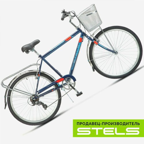 фото Велосипед городской navigator-250 v 26" z010, 19" темно-синий (100) (item:010 ) stels