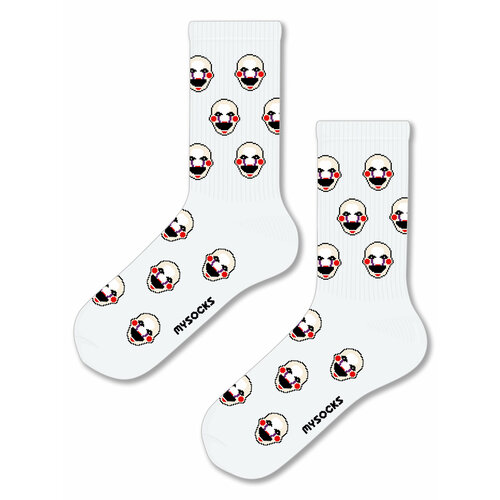 Носки MySocks, размер 36-43, белый fnaf f five nights at freddys anime ab diamond painting mosaic embroidery cross stitch kit 5d full drill rhinestone handmade