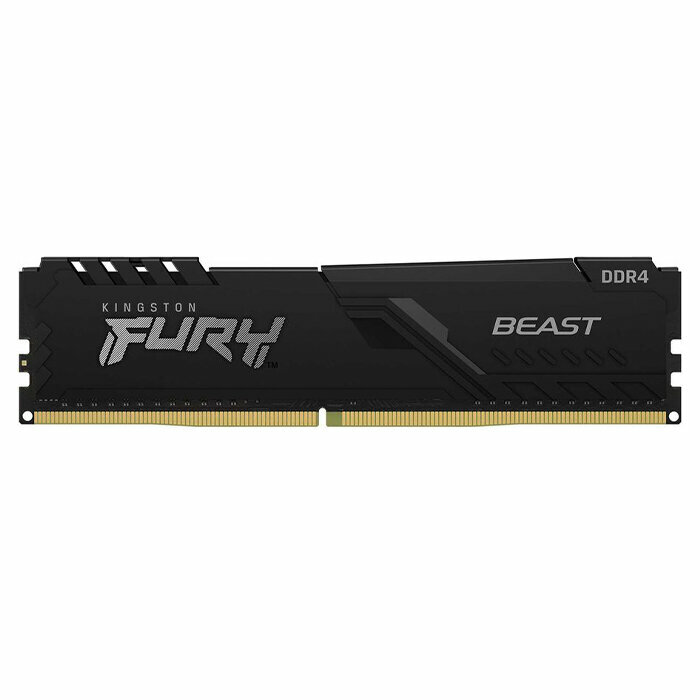 Память DDR4 16Gb 2666MHz Kingston KF426C16BB/16 Fury Beast Black RTL Gaming PC4-21300 CL16 DIMM 288-pin 12В single rank