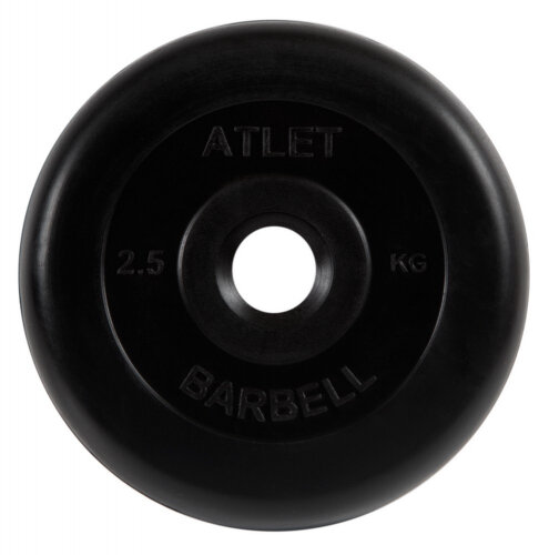 Диск MB Barbell «Атлет», 26 мм, 2.5 кг (MB-AtletB26-2,5), для штанги