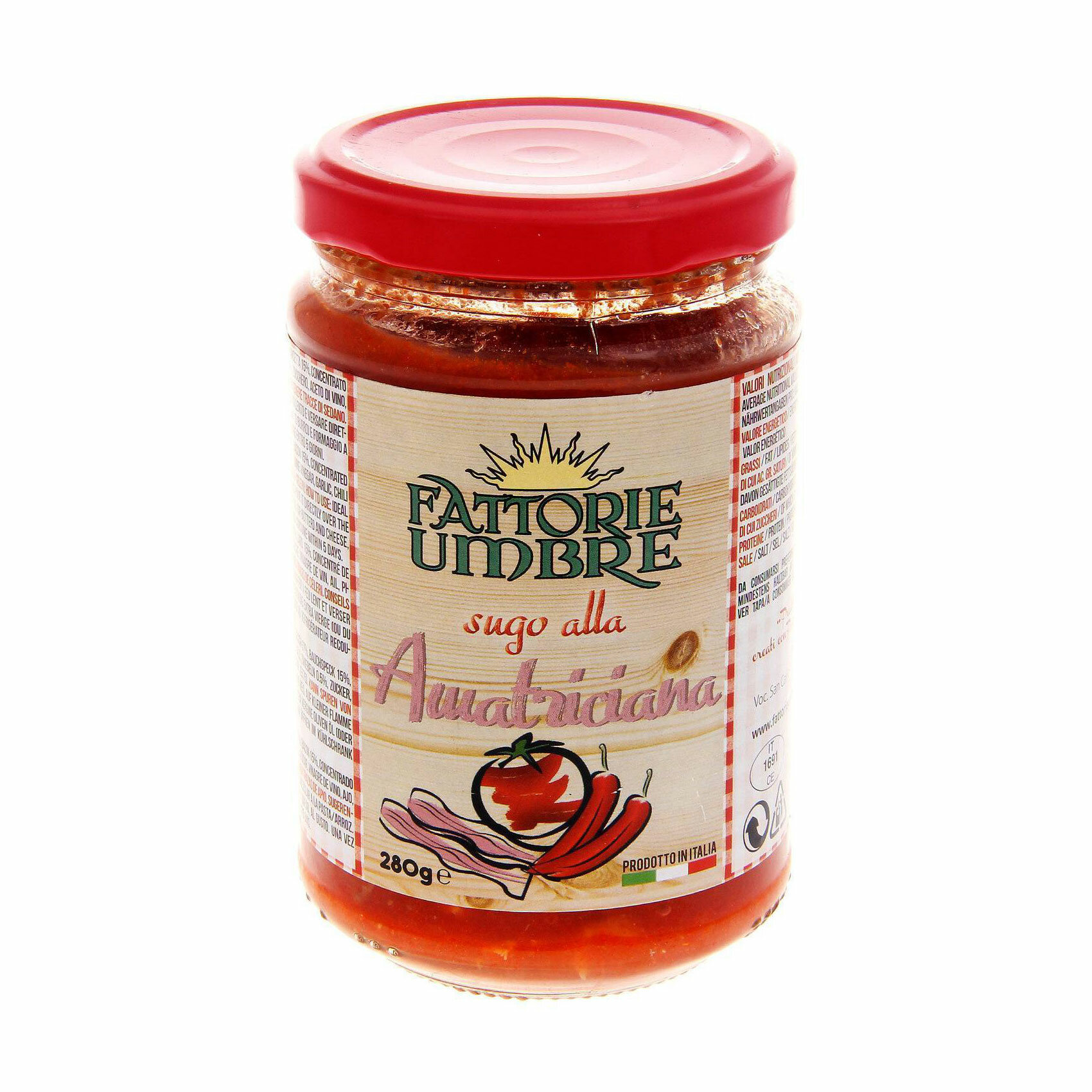 Соус томатный Fattorie Umbre Amatriciana 280 г - фото №1