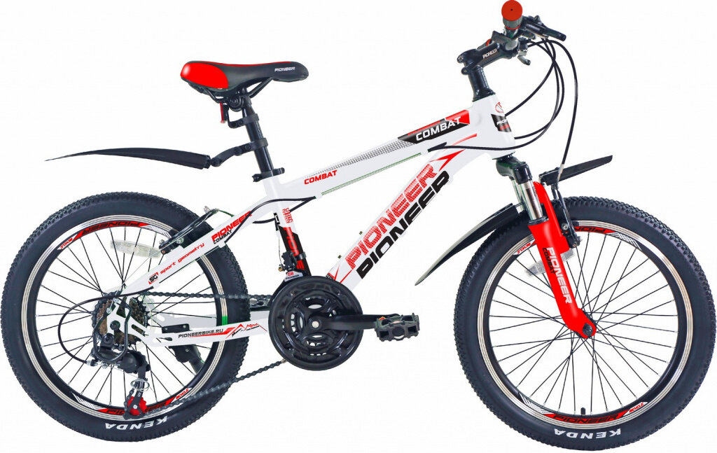фото PIONEER Combat 20"/12" white-red-black Велосипед
