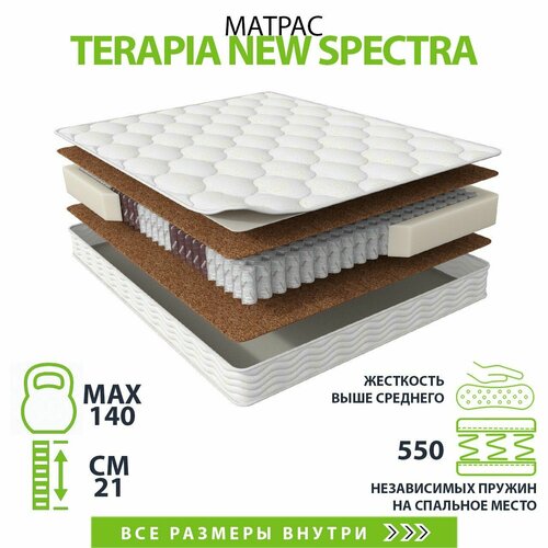 Матрас Terapia New Spectra 160х200, двусторонний с одинаковой жесткостью, кокосовое волокно