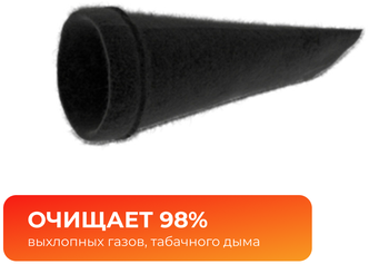 Универсальный угольный фильтр от газов и запахов 125 мм