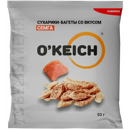 Сухарики-багеты Okeich Семга 50г