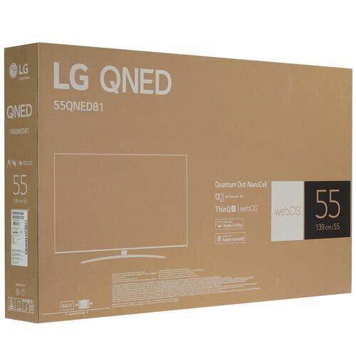 Телевизор LG NanoCell 55QNED816QA.ADKB, 55", QNED, 4K Ultra HD, черный титан - фото №17