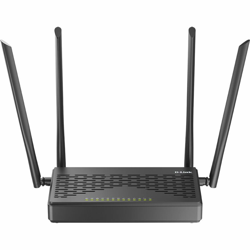 Маршрутизатор D-Link AC1200 Wi-Fi Router, 1000Base-X SFP WAN, 4x1000Base-T LAN, 4x5dBi external antennas, 2xFXS+USB ports, 3G/LTE support