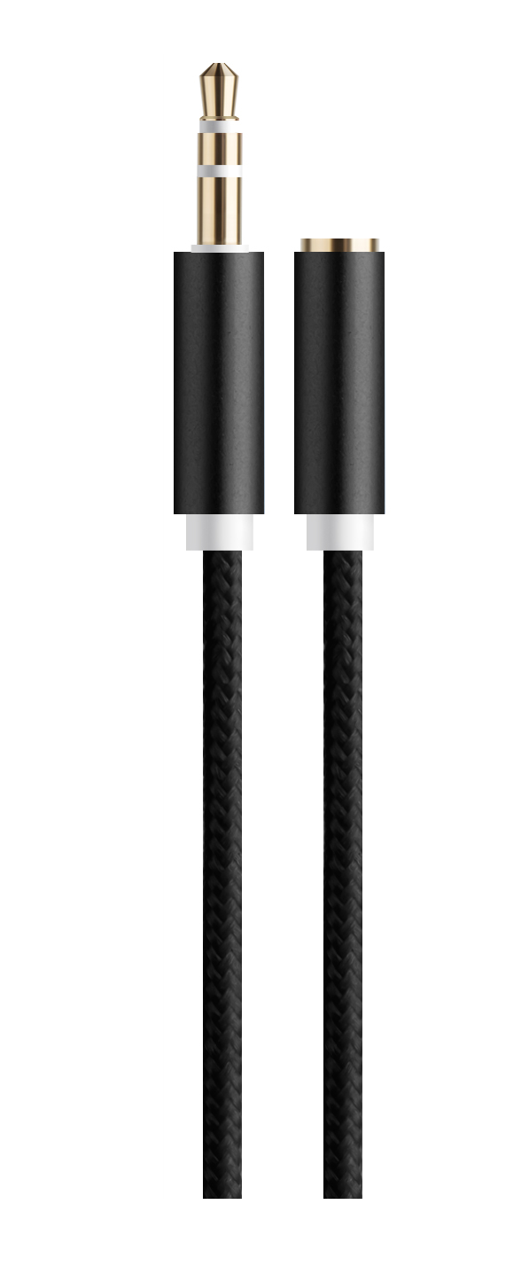 Noname Кабель AUX JD-278 на вход AUX 3.5mm, 1м black (Черный)