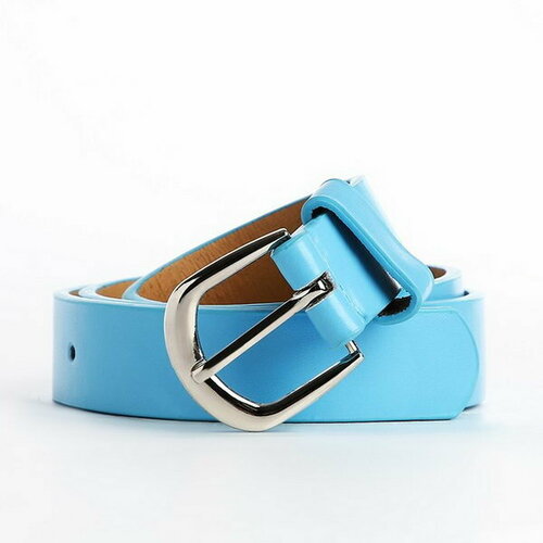 фото Ремень сима-ленд, размер 80, голубой сима-лэнд