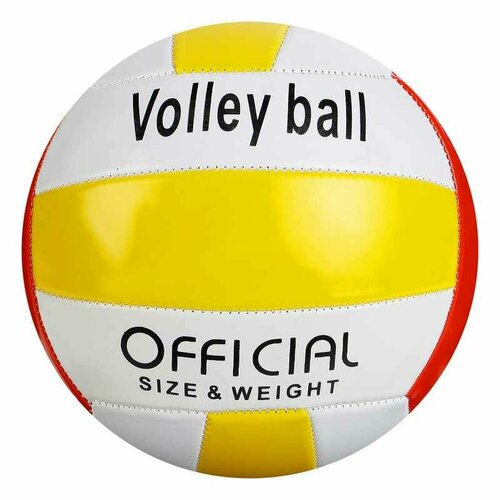 фото Мяч волейбольный, размер 5, pvc, 2 подслоя, машинная сшивка, микс onlytop