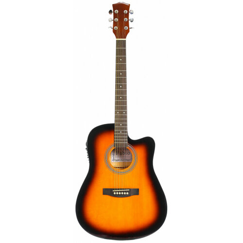 Электроакустическая Fabio гитара FAW-701VS CEQ электроакустическая гитара flight ag 300 ceq ns