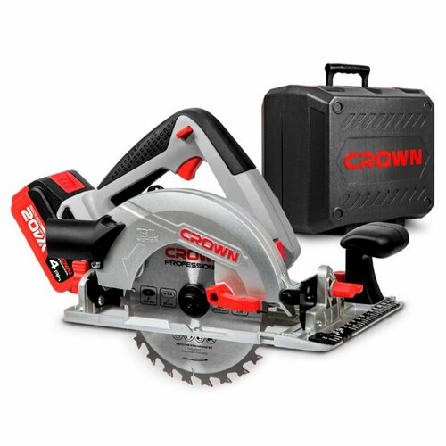 CROWN PROFESSIONAL Аккумуляторная дисковая пила BL CROWN CT25002-165HX-4 BMC пила дисковая по камню 1400вт 13000об м 110 20мм 34мм 4 ts3141102