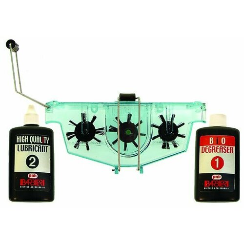 фото Машинка для чистки цепи barbieri 5-300006 для чистки цепи в 2-х плоскостях с очистителем и маслом