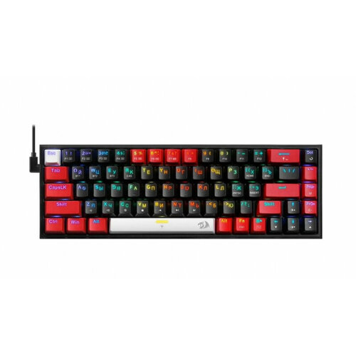 Клавиатура беспроводная Redragon DEFENDER Castor Pro черныйкрасный 499500₽