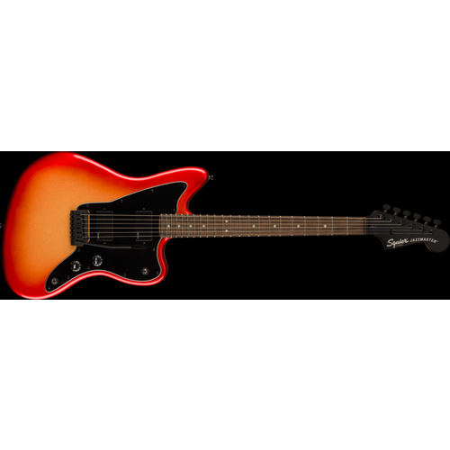 Электрогитара FENDER SQUIER Contemporary Active Jazzmaster HH LRL Sunset Metallic красный