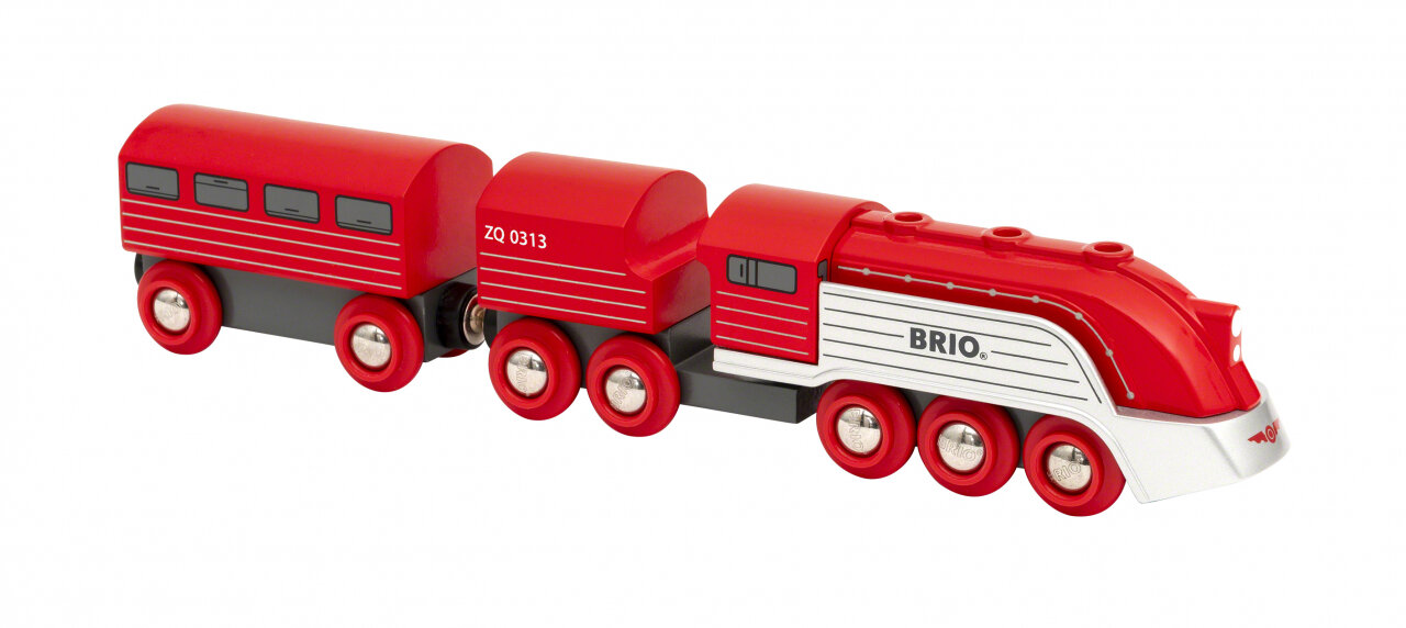 BRIO Игровой скорый поезд "Футуристик" с деревянными вагонами 33557