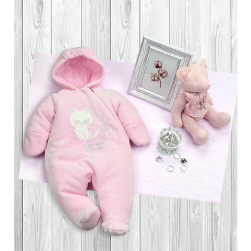 фото Комбинезон ярко, размер 56, розовый