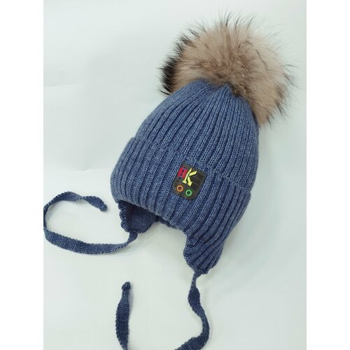 фото Шапка мой ангелок ок, размер 52-54, синий