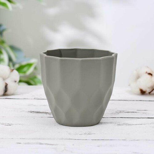 Кашпо для цветов Излом 400 мл в ассортименте 1 шт 219₽