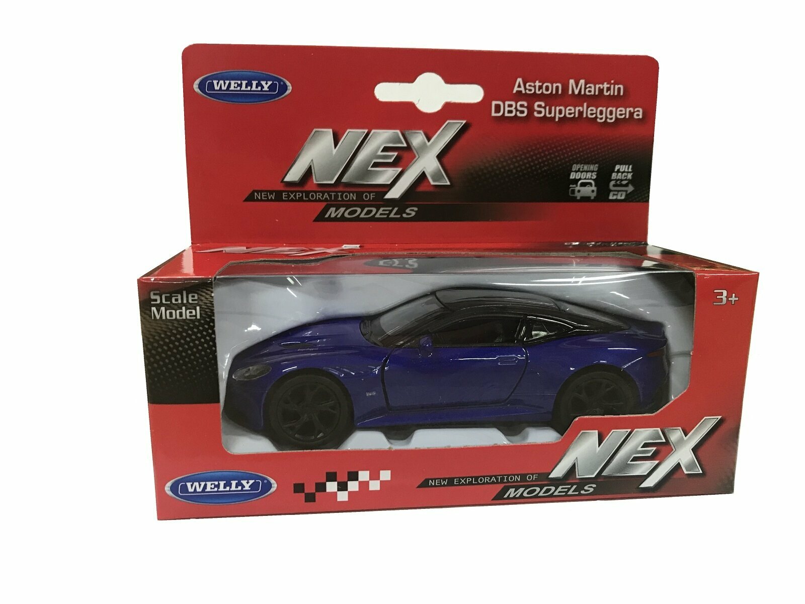 Модель машины 1:34-39 ASTON MARTIN DBS SUPERLEGGERA Welly синий 43777