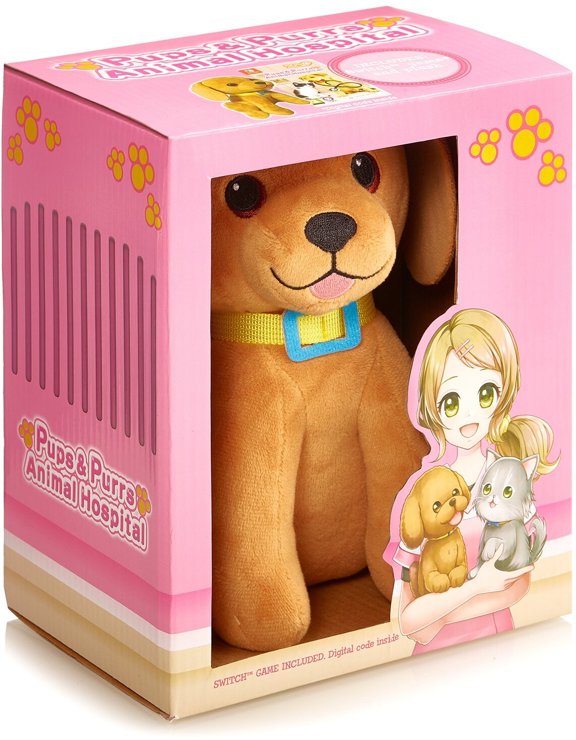 Pups & Purrs Animal Hospital + мягкая игрушка (собака) (код загрузки) (Nintendo Switch)