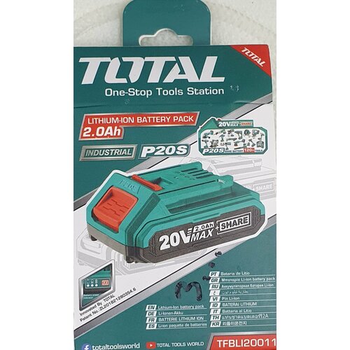 Аккумуляторная батарея TOTAL Li-ion 20В 20А арт TFBLI20011 3060₽