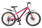 Велосипед MAXSTAR 24" Матовый Розовый/Белый