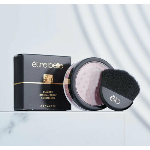 Etre Belle Diamond Mineral Powder Легкая минеральная пудра для лица с аметистово-турмалиновыми пигментами, цвет Rosewood Mineral Rouge 422-03