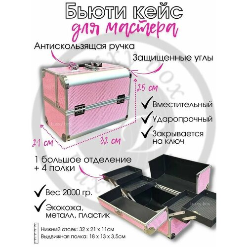 фото Сумка на пояс для инструментов beutyone, розовый