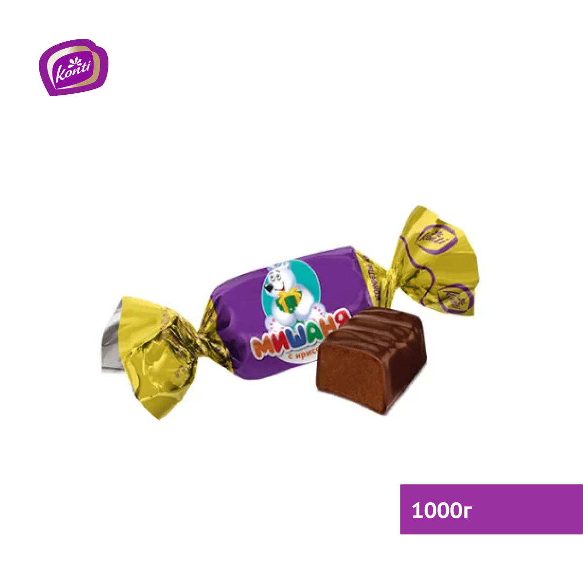 Конфеты "Мишаня" с ирисом, 1000г
