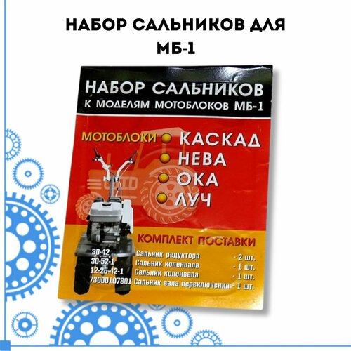 Набор сальников для МБ-1 сальник коленвала для бензопилы 43 52 см3 2 шт